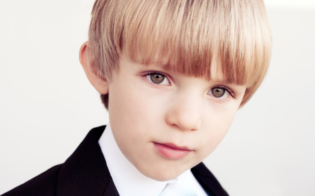 Boy in tux.