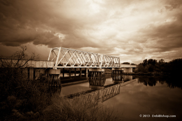 Railroad Bridge Over Yakima River