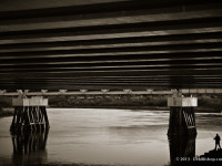 Fisherman Under Bridge